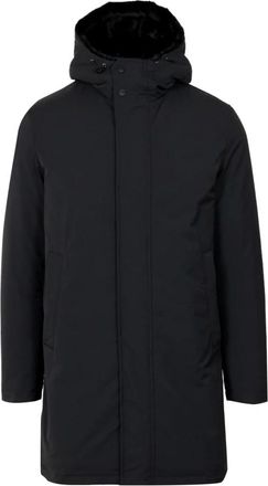 Herno Parka met Gewatteerde Capuchon - Heren - Parka Jassen - Zwart - 2XL - Polyester - Jassen
