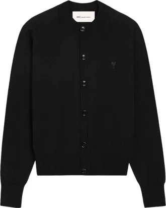 Ami (WMNS) AMI de Heart Cardigan Black FKC386-KN0039-0180