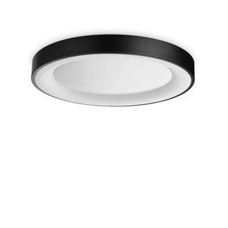 Netlighting Planet Integrated LED Semi Flush Light Black 2600Lm 3000K