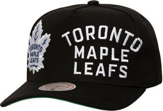 Mitchell & Ness Mens Mitchell & Ness Black Toronto Maple Leafs Busted Logo Wordmark Wrap-Around Pro Pinch Adjustable Hat at Nordstrom, Size One Size Oz