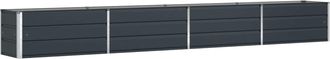 vidaXL Jardinera Antracita 385 X 50 X 45 Cm Acero Galvanizado Vidaxl