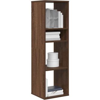 vidaXL Vidaxl - Libreria Rovere Marrone 34x31x112 cm in Legno Multistrato