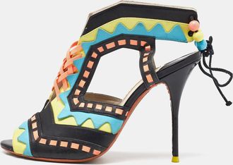 Sophia Webster Multicolor Leather Riko Cut Out Sandals