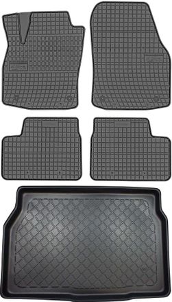OEM Set Di Tappetini In Gomma Per Auto E Tappetino Per Bagagliaio Per Opel Astra Iii H Hatchback Dal 2004 Al Settembre 2009
