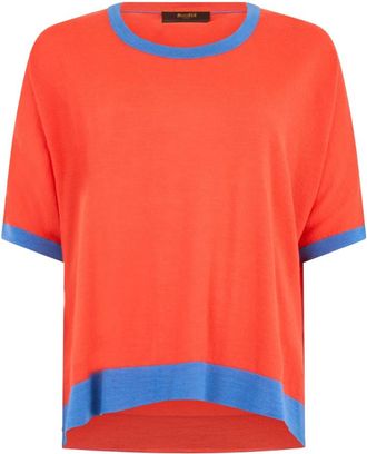 Moorer Rondgebreide trui - Dames - Ronde hals truien - Oranje - XL - Wol - Truien & Vesten