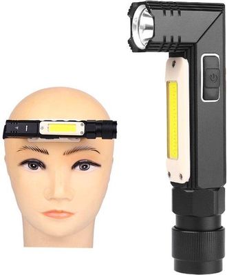 No Brand Dos Luces De Trabajo Led, Impermeables, Con Led Cob, Recargables Por Usb, Parte Trasera Magn&eacute;tica, 5 Modos, Ultrabrillantes, De Amplio Alcance, Una Gr