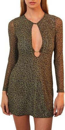 Vix Rosewood Cleo Long Sleeve Cover-Up Dress in Multi at Nordstrom Rack, Size Small