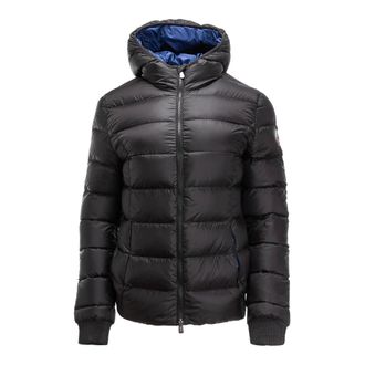 Jott Jott, Jassen, Dames, Zwart, M, Leer, Celine Gewatteerde Donzen Jas