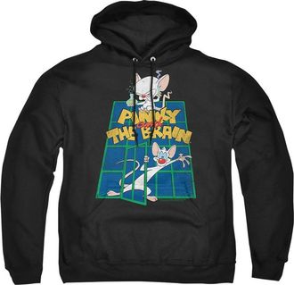 Gildan Pinky And The Brain Ol Standard Adult Pull Over Hoodie / Hooded Sweatshirt