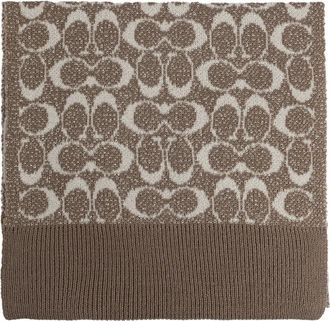 Coach Foulard con motivo logo - Marrone