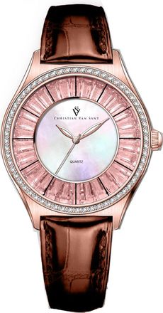 Christian Van Sant Womens Luna Mother of pearl Dial Watch