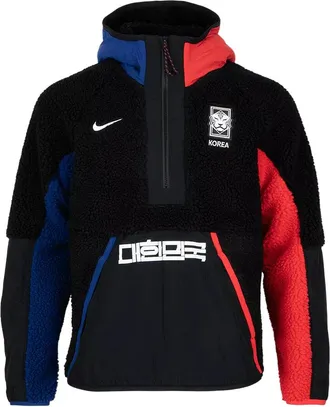 Nike South Korea NSW 1/2 Zip Winter Hoodie Asia Sizing Black Blue Red DN1088-010