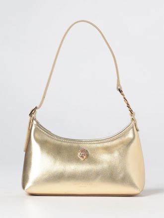 Kurt Geiger Mini borsa a spalla in pelle laminata con logo di strass