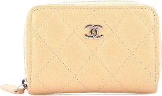 Chanel CC Zip Coin Purse Quilted Caviar Small pouch - Toni neutri