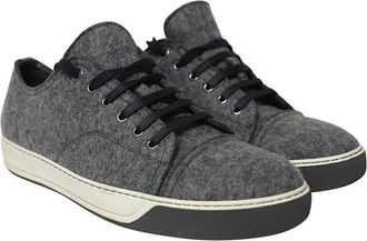 Lanvin Lanvin Womens Wool/Hair Dbb1 Felt Low-Top Sneaker (Authentic Pre-Loved)