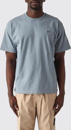 Stone Island T-shirt in cotone a girocollo logo patch Stone Island