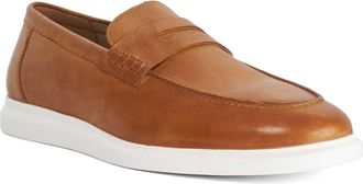 Dune London Mens BOBIN Casual Loafers Size UK 10 Moccasins Tan