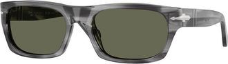 Persol PO3398S Polarized 119258 Mens Sunglasses Grey Size 55
