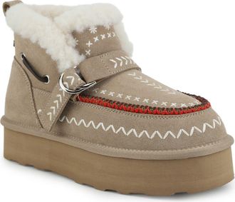 Vintage Havana Grand Faux Fur Lined Bootie in Taupe Suede at Nordstrom, Size 6.5