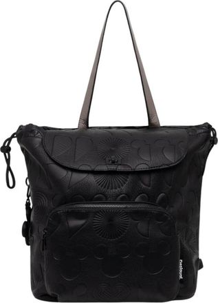 Desigual All Mickey Krapina Rugzak - Dames - Rugzakken - Zwart - ONE Size - Leer - Tassen