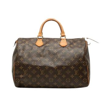 Louis Vuitton Pre-owned Speedy 35 - Dames - Pre-owned - Bruin - Maat: ONE Size Leer