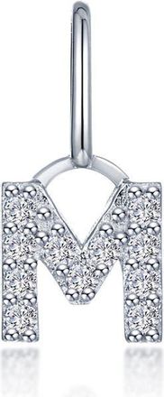 Lafonn Letter Charm Pendant in Silver M at Nordstrom