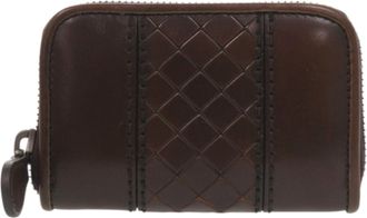 Bottega Veneta Brown Leather Coin Purse/Coin Case (Pre-Owned)