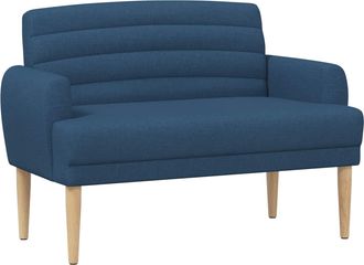 vidaXL Sof&aacute; Amoroso Con Botones Acolchados Azul 116 X 67 X 80 Cm Tela Vidaxl
