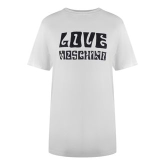 Love Moschino Dames/Dames Vet Logo T-Shirt (Wit)