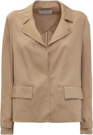 Calvin Klein Regular Fit Jas - Dames - Zomerjassen - Beige - S - Polyester - Jassen