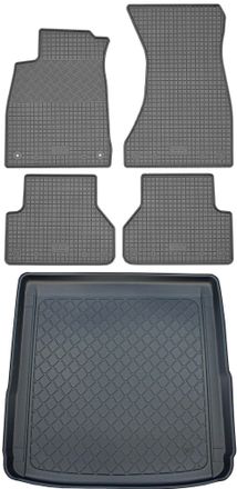 OEM Audi A4 B9 Avant / Allroad Kombi (5 Puertas) Desde Noviembre De 2015. Juego De Alfombrillas De Goma Para Coche Y Maletero