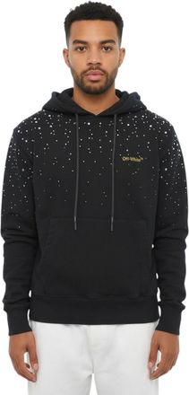 Off-white Black Embellished Logo Hoodie