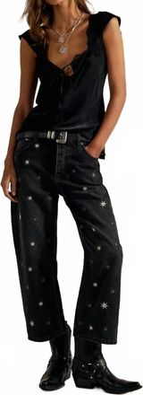 Free People Deep Trance Jeans In Starry Night