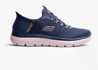 Skechers 232457/nvy Summits - High Range Mens Bungee Lace Trainers Navy Textile - Size UK 10