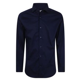 Tintoria Mattei Camisa Classic DE Popelina - Shirts - Hombre - Azul - 2XL