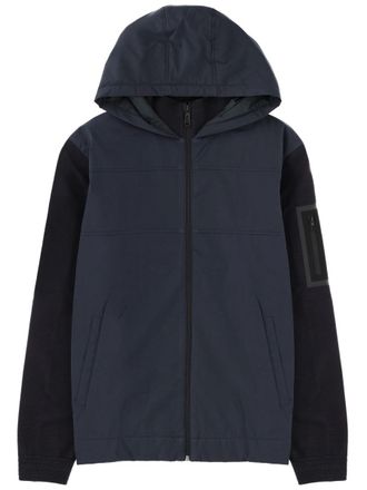 BOSS Two-Tone Navy Front Hood Jacket