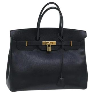 Herm&egrave;s Pre-owned Hand Bag - Dames - Pre-owned - Zwart - Maat: ONE Size Leer