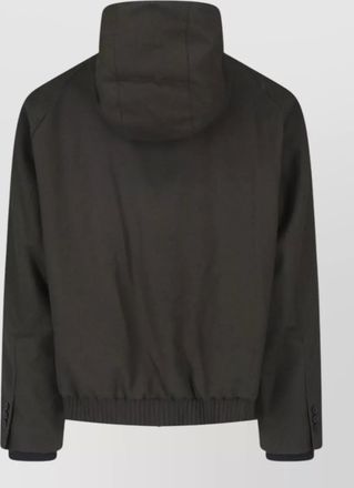 sacai wool hooded jacket