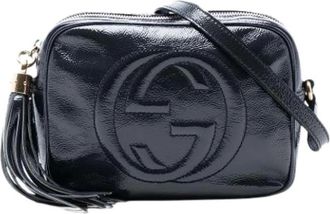 Gucci Pre-owned Cross Body Bags, female, Blue, Size: ONE SIZE Pre-owned The Soho Disco