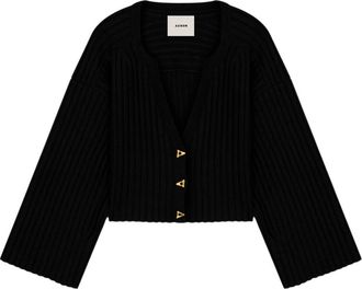 &Aacute;eron Cardigans - Dames - Vesten - Zwart - L - Truien & Vesten