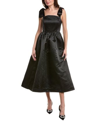 English Factory Bow Pointed Midi Dress