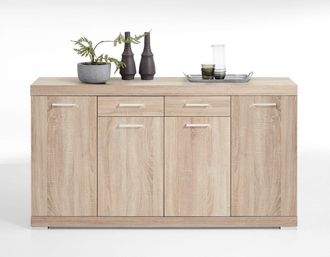 Calicosy Aparador 2 cajones 4 puertas l160 x p34,9 cm - roble