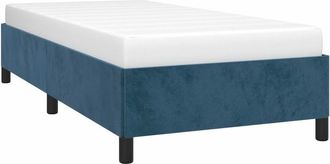 vidaXL Estructura de cama sin colchón terciopelo azul oscuro 100x200cm Vidaxl