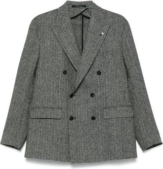 Tagliatore Herringbone Wool Blazer