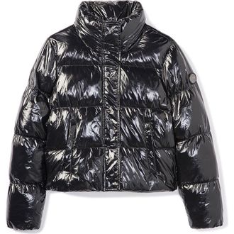 Noize Coco Crop Water Resistant Puffer Jacket in Black at Nordstrom, Size X-Large