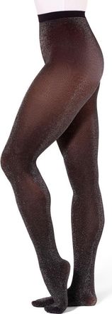 Capezio Professional Glitter Tight in Black at Nordstrom, Size Small