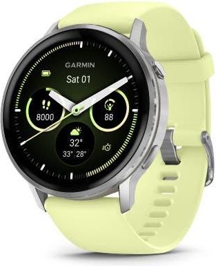 Garmin Venu 4 Smartwatch 45mm in Silver With Citron at Nordstrom