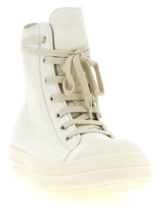 Rick Owens High-Top Sneaker - Cream