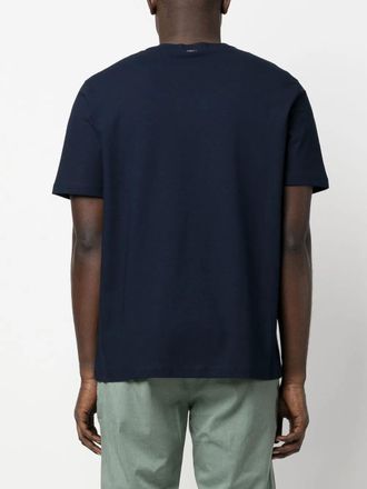 Herno Crew-Neck Cotton T-Shirt - Navy