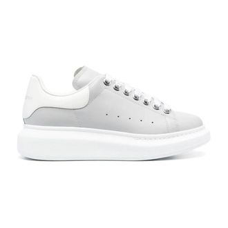Alexander McQueen Grey Logo Trainers Oversized Style - female - Alexander McQueen - Sneakers - Gray - 2 1/2 UK - Shoes